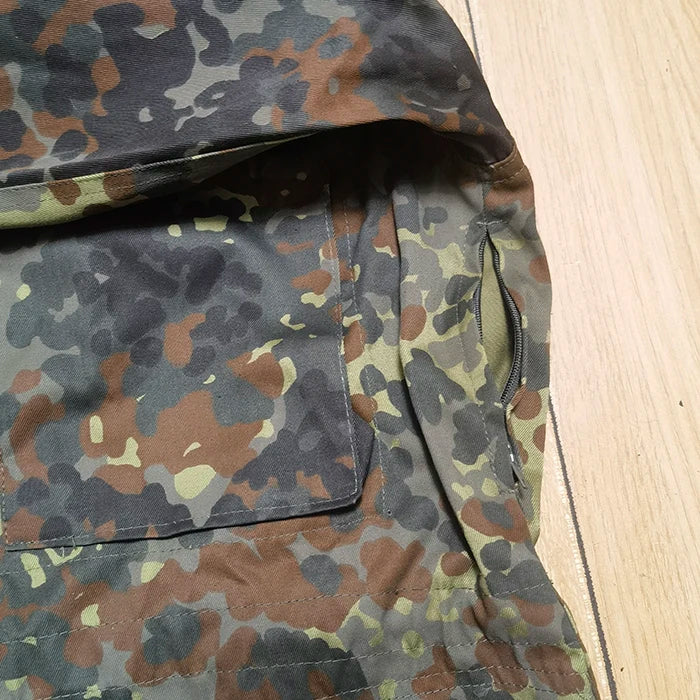 Parka camouflage Flecktarn unisexe mi-longue