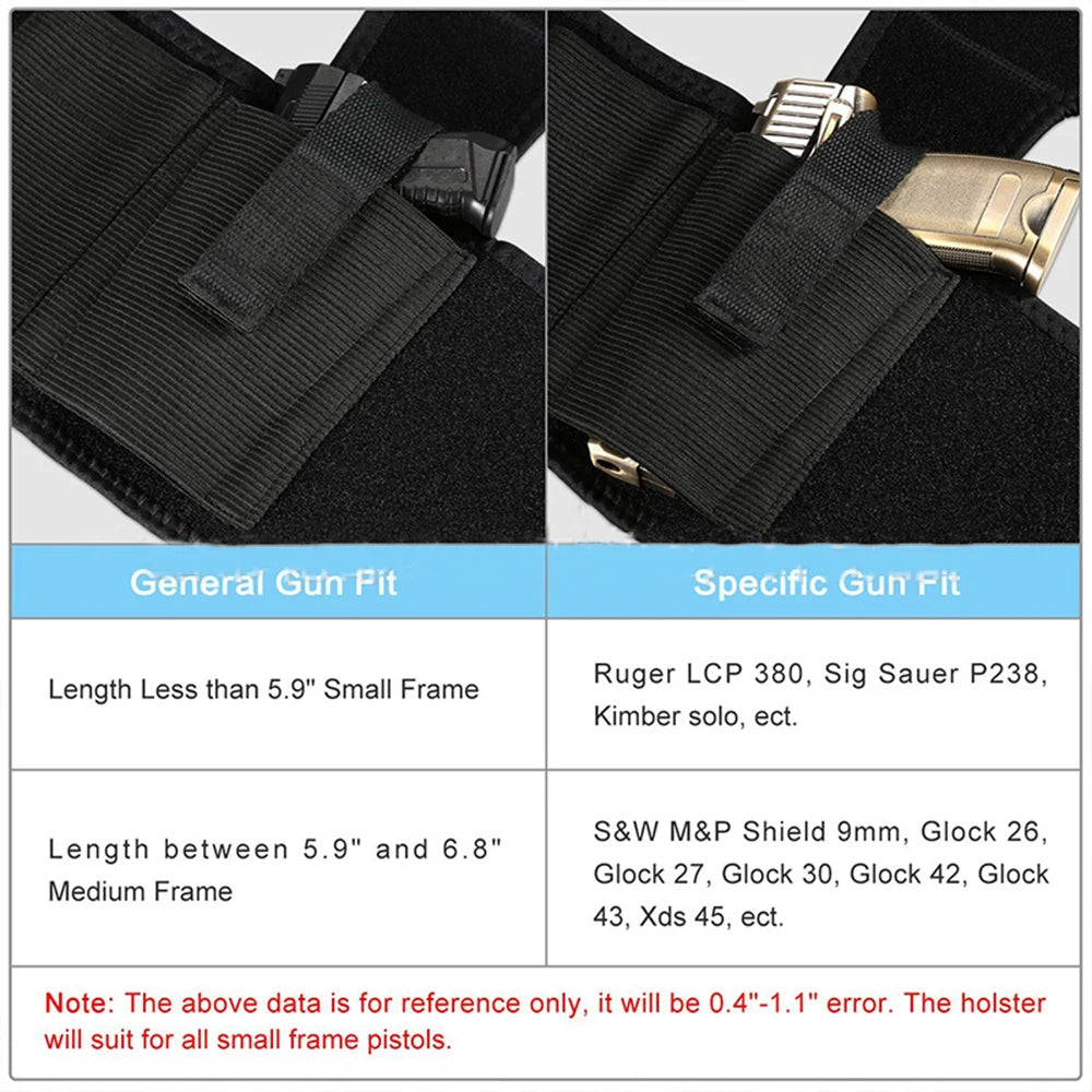 Holster Cheville Tactique – Port Dissimulé Droitier & Gaucher Glock 17/19/43 Nylon