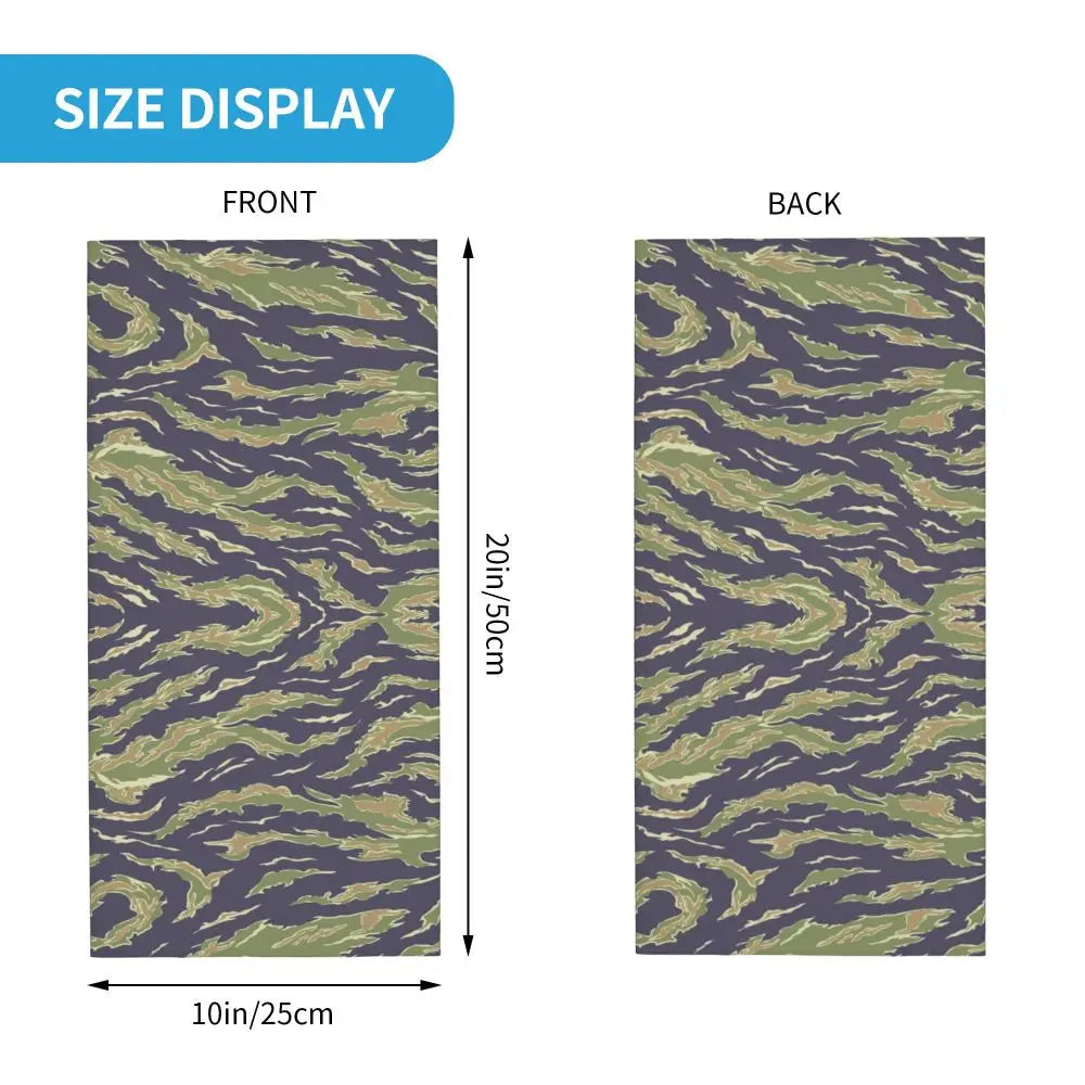 Tiger Stripe Camo – Bandeau Tour de Cou Hiver Multifonction pour Hommes et Femmes | Parfait pour Randonnée, Cyclisme, Sports Outdoor et Usage Quotidien - BLACKBEARD OUTDOOR INDUSTRIES