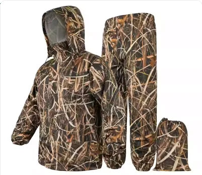 Ensemble de pluie camouflage Flecktarn veste à capuche et pantalon