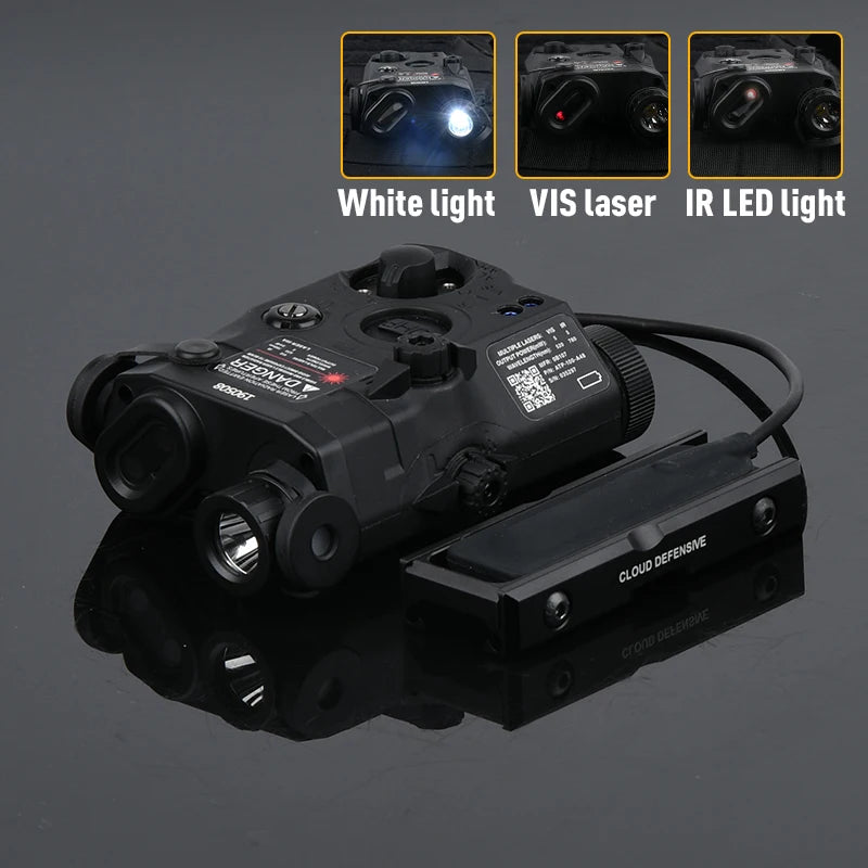 WADSN PEQ-15 LA-5C Désignateur Laser Tactique Rouge Vert Bleu – Rail 20mm - BLACKBEARD OUTDOOR INDUSTRIES