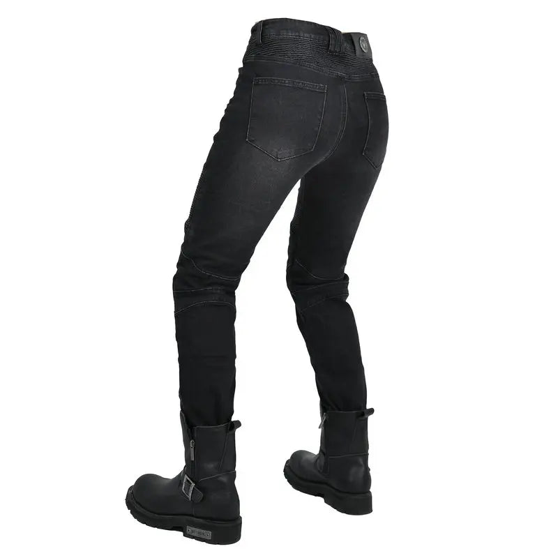 Jean moto tactique femme discret, police en civil