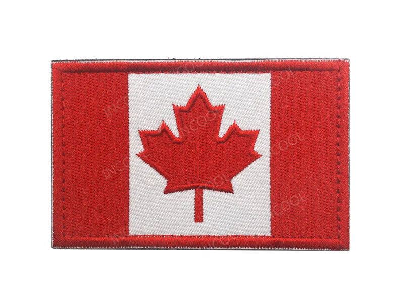 Patch Drapeaux Brodés Amérique et Caraïbes – 8×5 cm avec Velcro - BLACKBEARD OUTDOOR INDUSTRIES