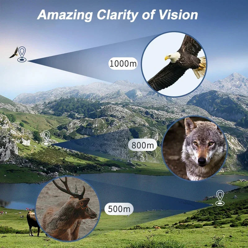 Monoculaire Haute Définition 10-300x40 avec Prismes BAK4 – Télescope Professionnel Portable Zoom Longue Portée 4K pour Camping, Observation et Aventures Extérieures - BLACKBEARD OUTDOOR INDUSTRIES
