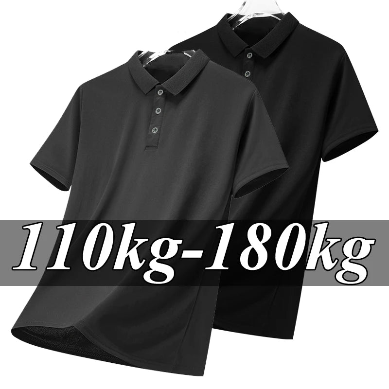 Polo Homme Grande Taille – Manches Courtes, Coupe Ample | XL à 7XL