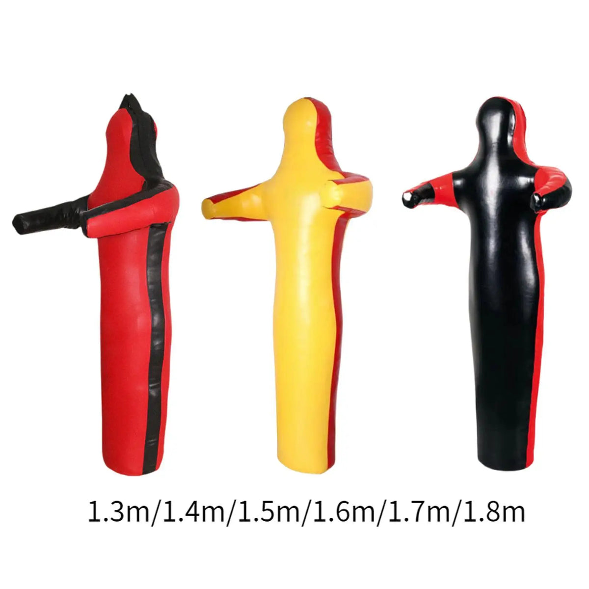 Mannequin d’Entraînement MMA Grappling Non Rembourré – Sac de Frappe Multifonction Cuir PU