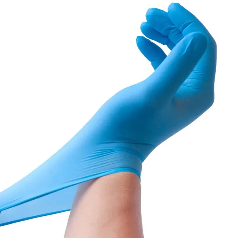 Gants jetables nitrile bleu 50/100PCS résistants