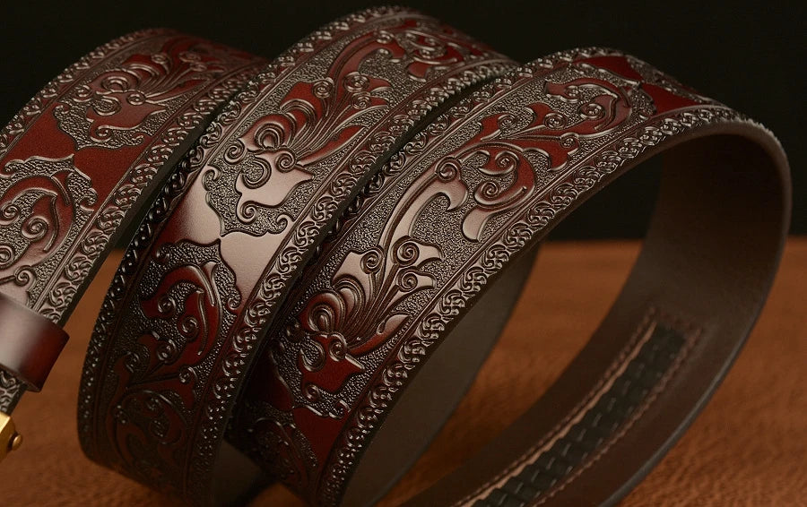 Ceinture en Cuir Véritable SupSindy - Luxe avec Boucle Métallique Ma boutique