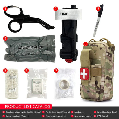 50611s – Kit de Premiers Secours Tactique EMT avec Poche MOLLE Ma boutique