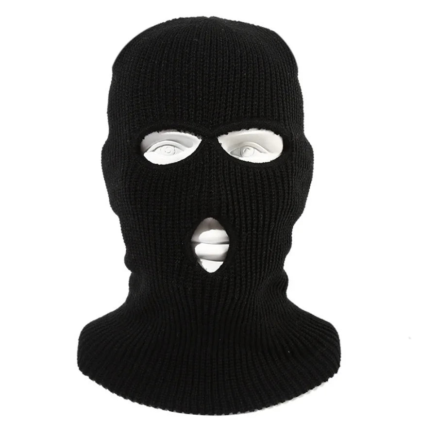 Cagoule Ski Tactique Tricot Hiver – 3 Trous Unisexe