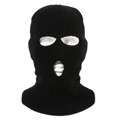 Cagoule Ski Tactique Tricot Hiver – 3 Trous Unisexe