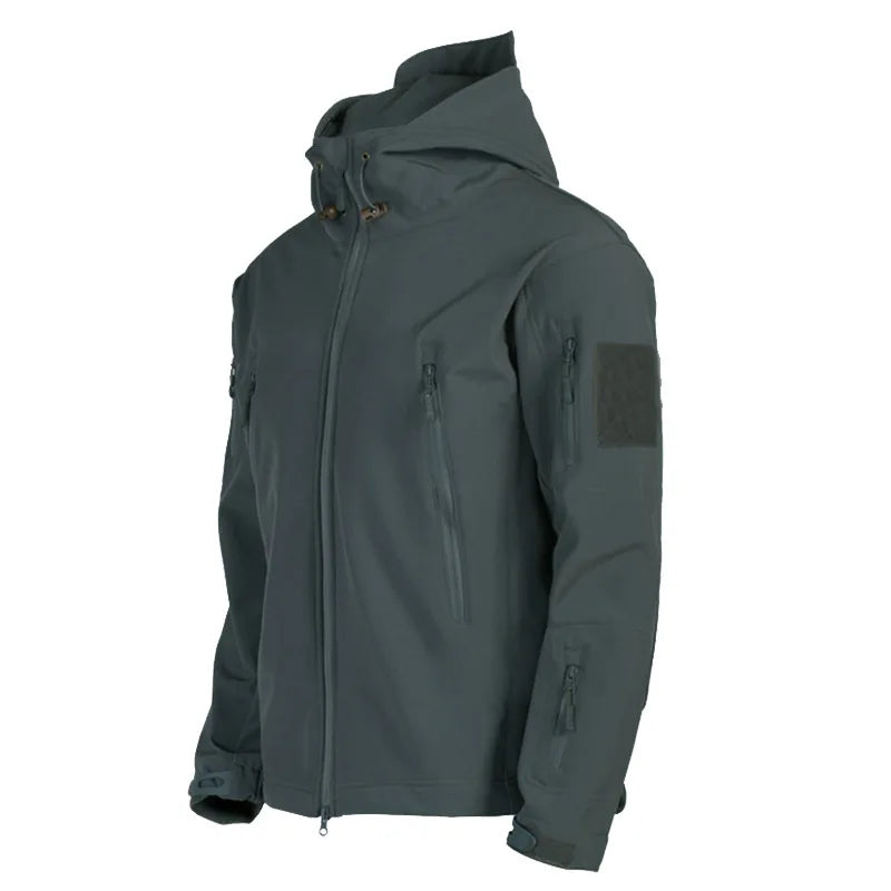 Veste Tactique Homme Softshell Techwear Coupe-Vent | Imperméable | Respirante | Polaire Intérieure | Capuche | 4 Saisons - BLACKBEARD OUTDOOR INDUSTRIES