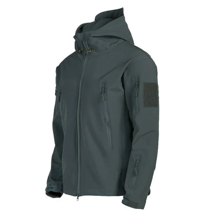 Veste Tactique Homme Softshell Techwear Coupe-Vent | Imperméable | Respirante | Polaire Intérieure | Capuche | 4 Saisons - BLACKBEARD OUTDOOR INDUSTRIES