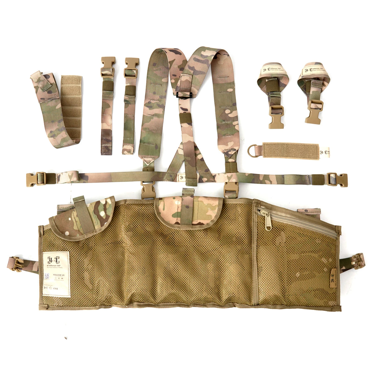 Chest rig tactique TAP MOLLE II – Panneau modulaire réglable