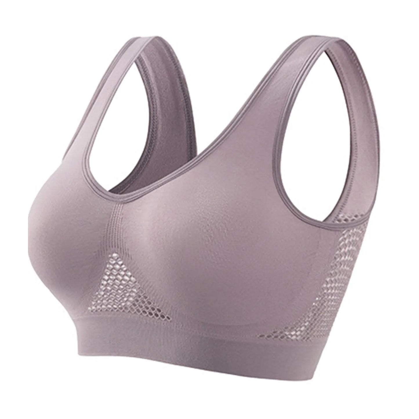 Brassière Sport Femme Sans Armature – Soutien-gorge Yoga Running Grande Taille S–5XL