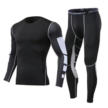 Ensemble sport homme compression, 2, 3 ou 5 pièces
