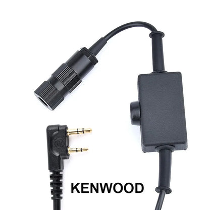 WADSN MH180-V Oreillette Conduction Osseuse Tactique – PTT Kenwood, Airsoft, Talkie-Walkie