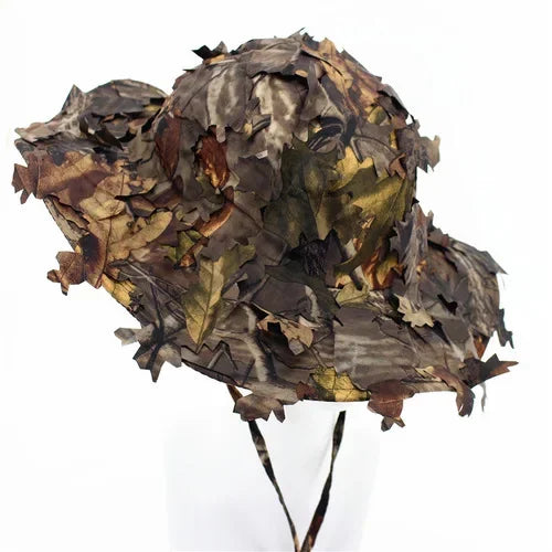 Casquette Tactique Camouflage 3D à Feuilles Bioniques – Chasse, Airsoft, Pêche, Observation Nature - BLACKBEARD OUTDOOR INDUSTRIES