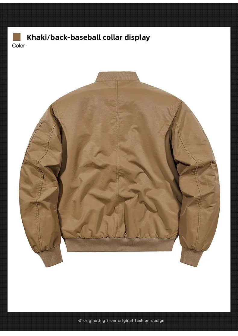 Men's Casual Thickened Cotton Jacket Removable Fur Collar Autumn Winter Warm Stand Collar Looseness Style Chinese Origin BLACKBEARD OUTDOOR INDUSTRIES