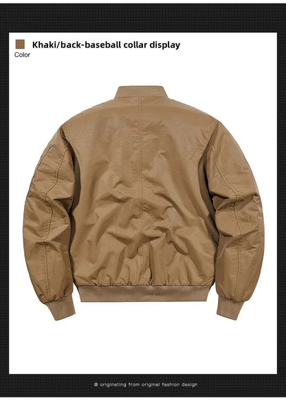 Men's Casual Thickened Cotton Jacket Removable Fur Collar Autumn Winter Warm Stand Collar Looseness Style Chinese Origin BLACKBEARD OUTDOOR INDUSTRIES