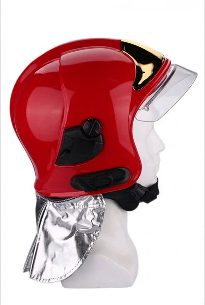 Casque de pompier type F1 – Noir, rouge ou jaune