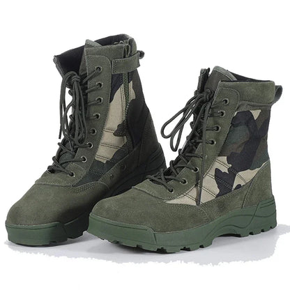 Bottes Tactiques Militaires Homme – Style Armée / Combat – Bottines de Sécurité Désert Résistantes - BLACKBEARD OUTDOOR INDUSTRIES