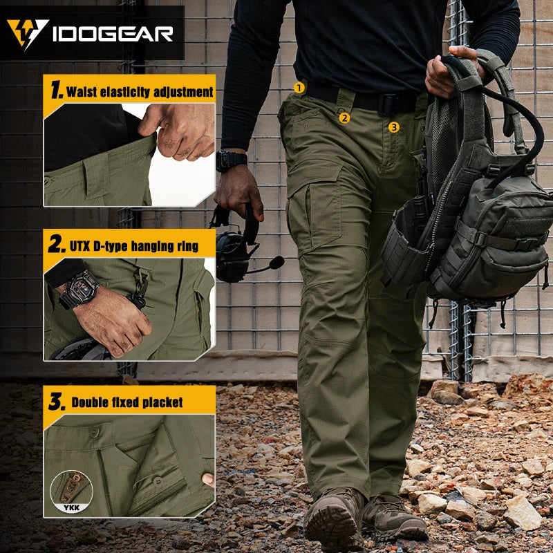 Pantalon tactique IDOGEAR leger stretch déperlant 10 poches - BLACKBEARD OUTDOOR INDUSTRIES
