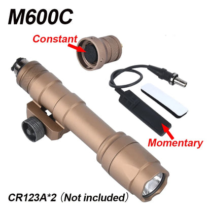 Lampe Tactique WADSN M300A / M600C Type SureFire – LED Haute Puissance pour Rail 20mm Picatinny - BLACKBEARD OUTDOOR INDUSTRIES