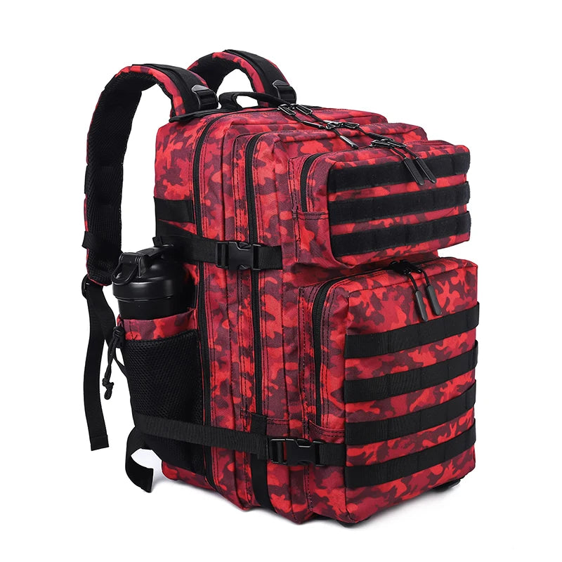 Sac à dos tactique 45 L avec système MOLLE et compartiment PC