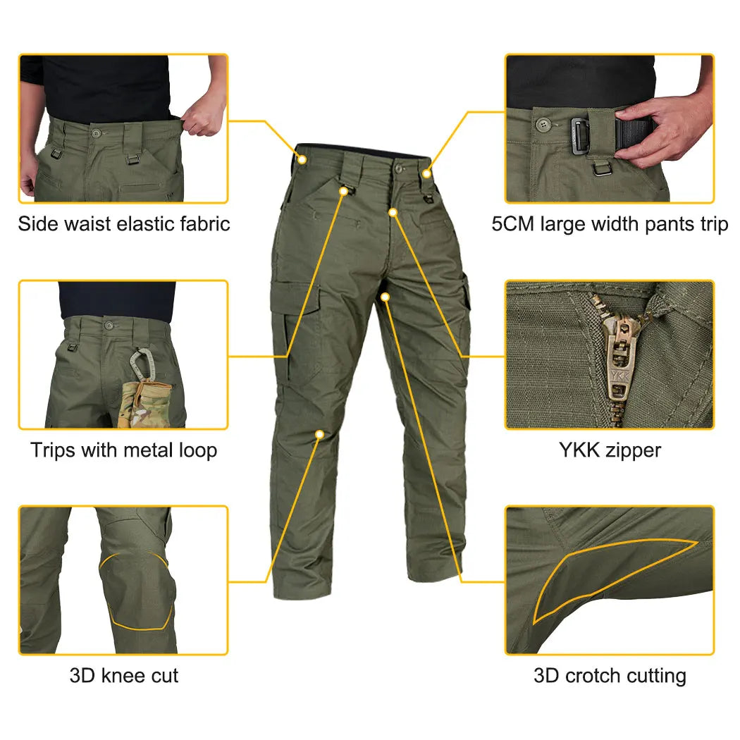 pantalon tactique idogear multi poches travail quotidien
