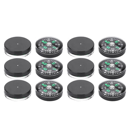 12 Pcs Mini Boussoles de Poche 20mm – Compas à Huile pour Randonnée, Camping et Activités Outdoor - BLACKBEARD OUTDOOR INDUSTRIES