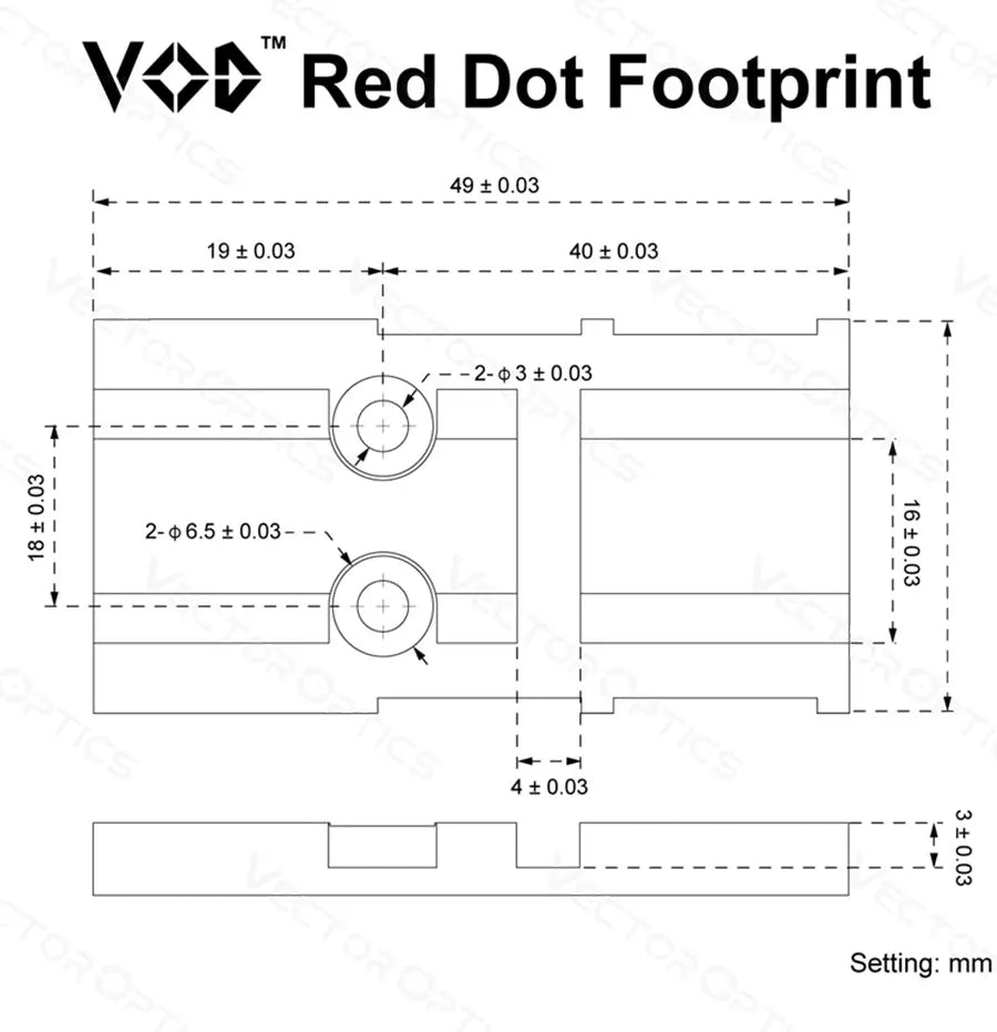 Adaptateur Universel pour Viseur Red Dot Airsoft M2/M4 – Montage sur Pistolet pour Accessoires Tactiques et de Chasse - BLACKBEARD OUTDOOR INDUSTRIES