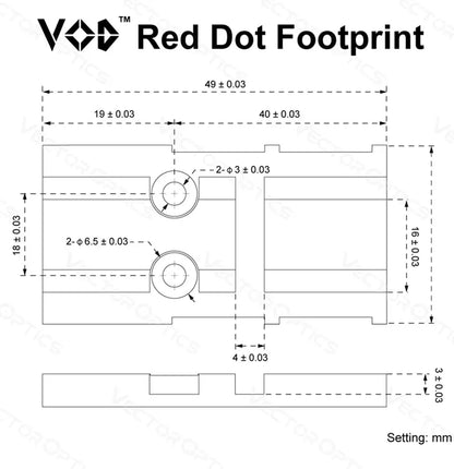 Adaptateur Universel pour Viseur Red Dot Airsoft M2/M4 – Montage sur Pistolet pour Accessoires Tactiques et de Chasse - BLACKBEARD OUTDOOR INDUSTRIES