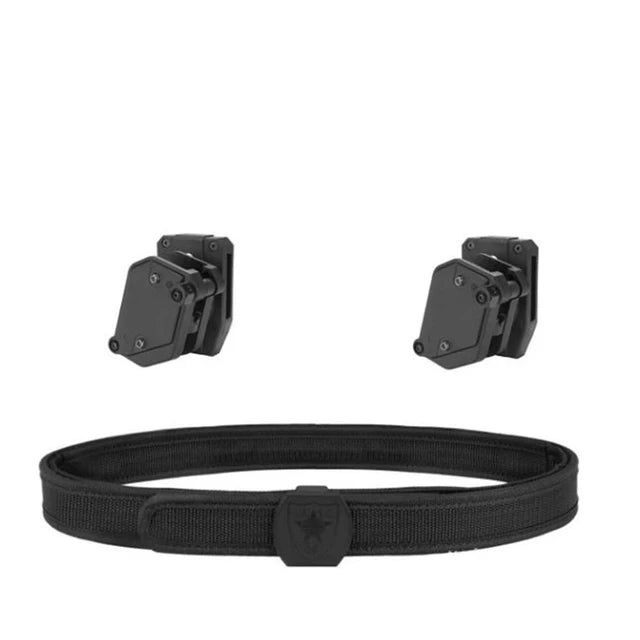 Ceinture Tactique IPSC Double Couche – Holster & Porte-Chargeur Inclus