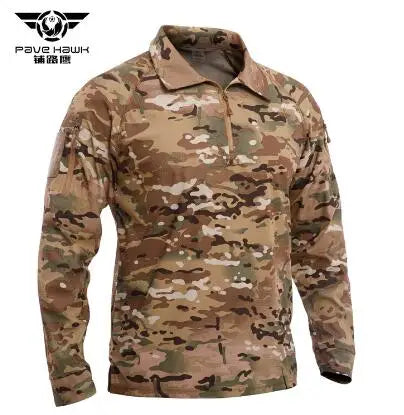 T-shirt tactique homme Pave Hawk PLY79 à manches longues
