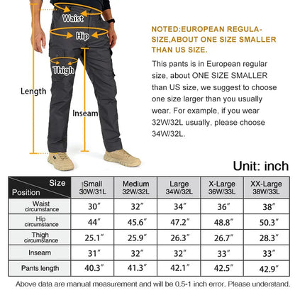 pantalon tactique idogear tailles