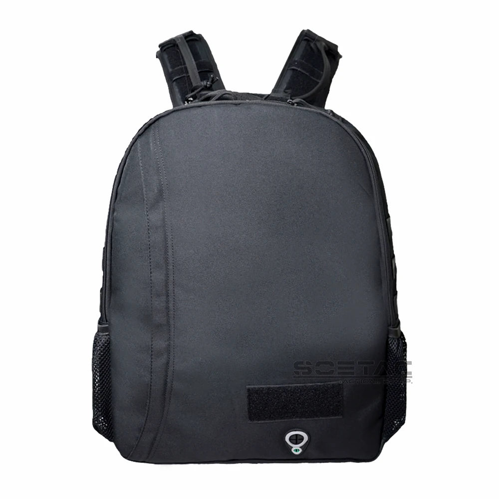 SOETAC sac à dos porte plaque 2‑en‑1 — gilet tactique MOLLE 1000D, plaques 27×34 cm, convertible chest rig/pack de réponse rapide - BLACKBEARD OUTDOOR INDUSTRIES