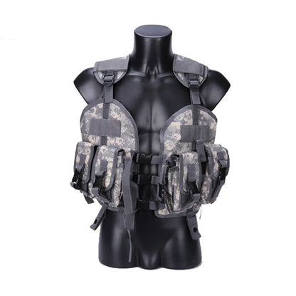 Gilet Tactique RUIN HAWK pour Hommes - Protection Airsoft et Paintball avec Sac d'Eau Camouflage - BLACKBEARD OUTDOOR INDUSTRIES