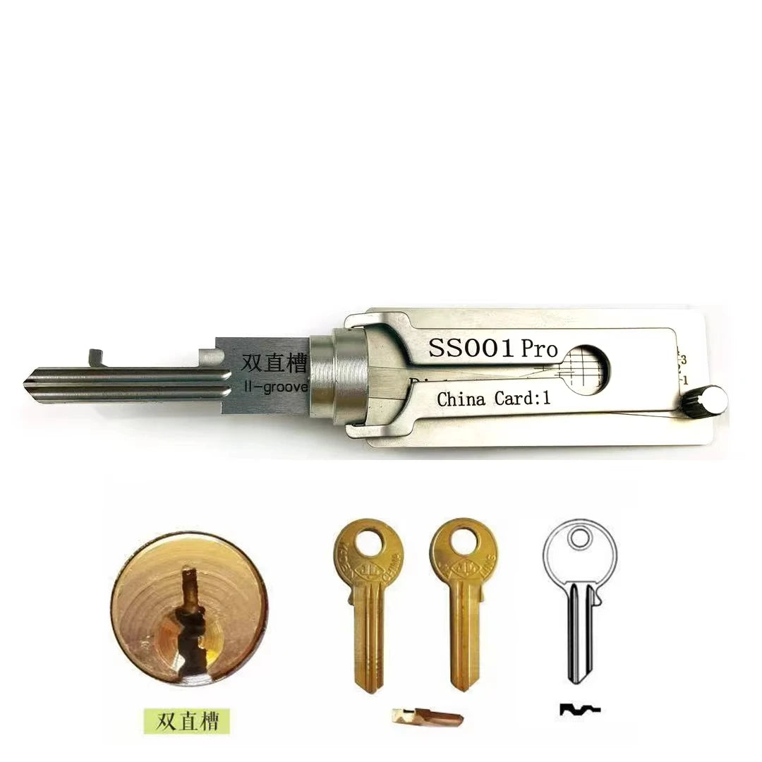 Kit de crochetage 2 en 1 SS001 SS002 SS003 - Outils de précision pour déverrouillage de serrure et portes - BLACKBEARD OUTDOOR INDUSTRIES