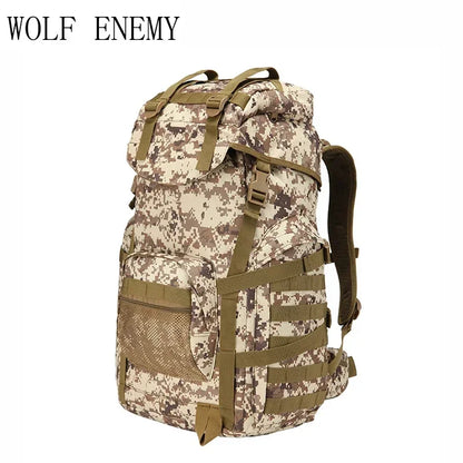 Sac à dos tactique MOLLE 60 L en nylon 800D