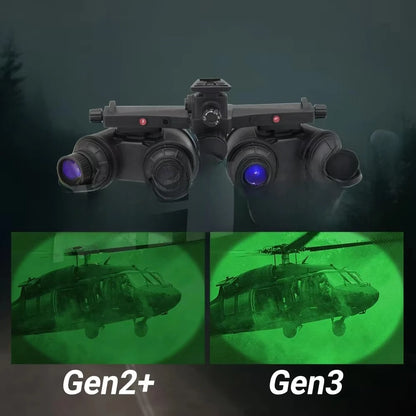 GPNVG-18 Lunettes de Vision Nocturne Quad Tube — Gen 2+/Gen 3 MX-10160 | Panoramique 120° FOV
