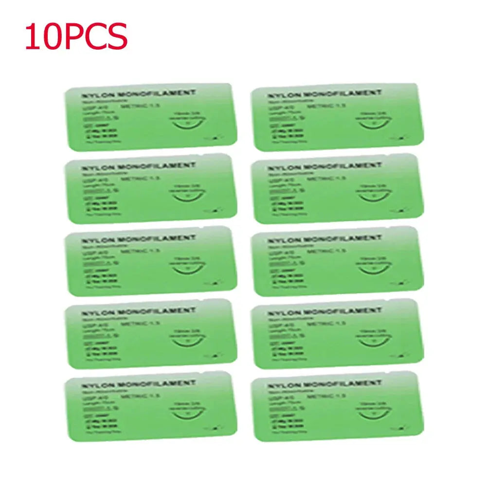 Kit de Sutures Médicales 4/0 – 10 à 100 pièces | Fils Monofilaments Nylon, Soie, Polypropylène, Polyester pour Exercices de Suture Ma boutique