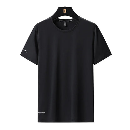 T-Shirt Homme Grande Taille Ice Silk – Respirant, Séchage Rapide | L à 8XL