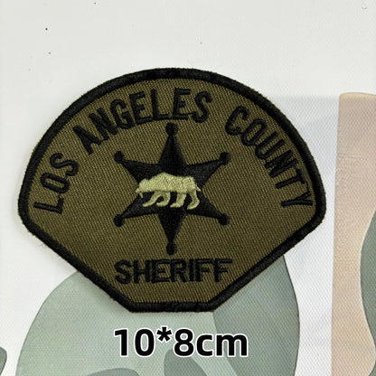 Patch Brodé US Sheriff Hook & Loop – Badge Identification Sécurité Tactique Gilet, 8 Modèles - BLACKBEARD OUTDOOR INDUSTRIES