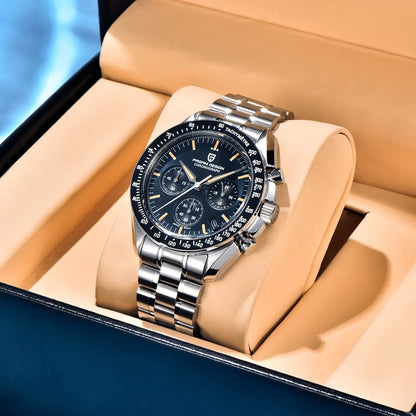 Montre Chronographe Pagani Design PD1701 Moon Watch 2026 — Japon, Saphir, 10 ATM + Boîte