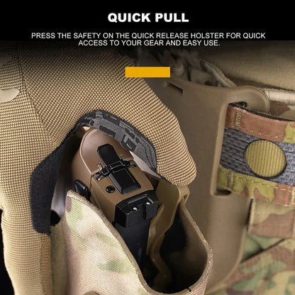 Holster Cuisse Tactique GB-79 SIG Sauer P320 + X300 – Système QLS, Sangle Cuisse, Droitier | Noir, Ranger Green, Coyote, Multicam - BLACKBEARD OUTDOOR INDUSTRIES