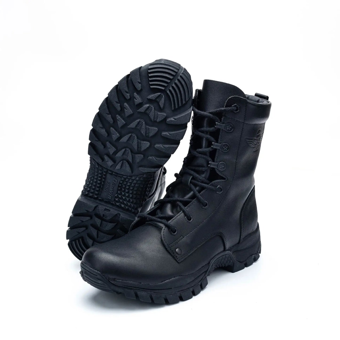 Rangers Tactiques d'Intervention Cuir Véritable – Imperméables Zip Unisexe