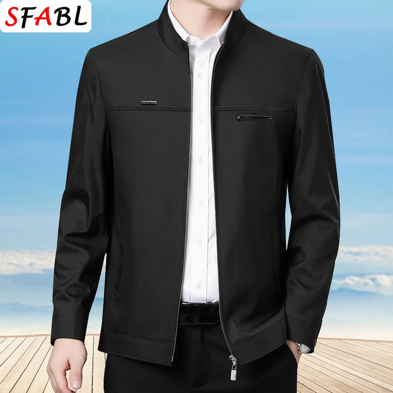 Veste Blazer Homme Business Casual – Coupe Ample, Col Rabattu, Fermeture Éclair | Printemps Été - BLACKBEARD OUTDOOR INDUSTRIES