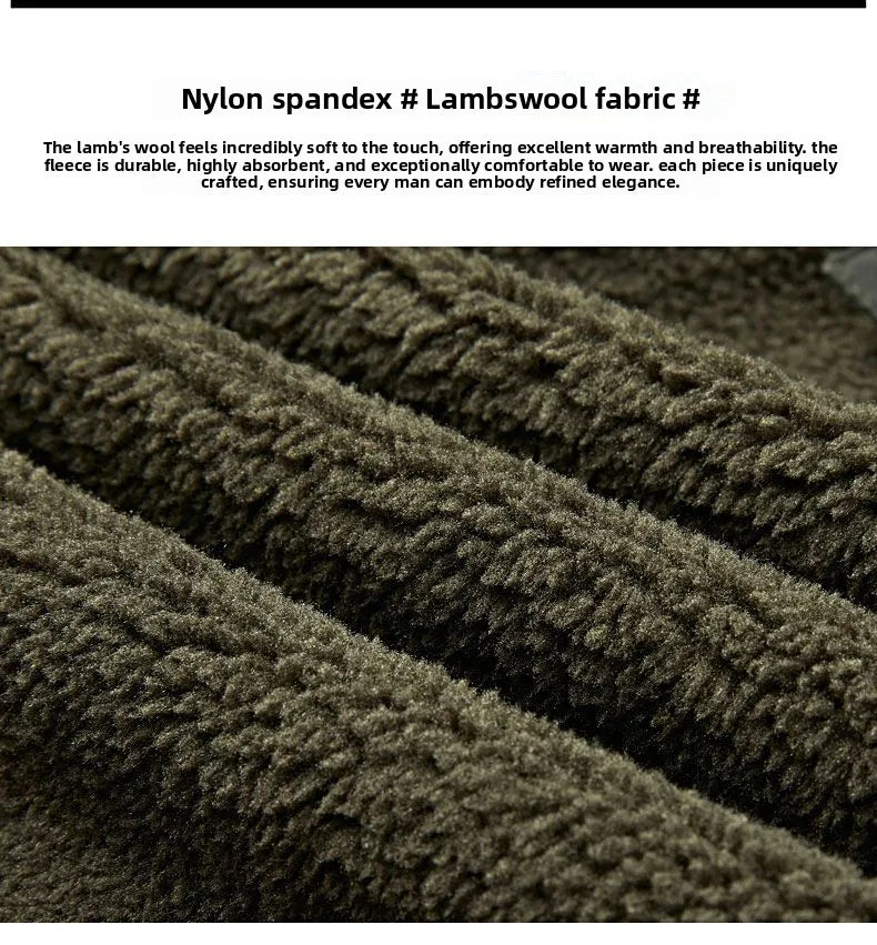 Autumn Winter Men's Cotton Thick Warm Fleece Jackets Stand Collar Fleece Lined Outdoor Workwear Warm Casual Style New Arrival BLACKBEARD OUTDOOR INDUSTRIES