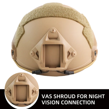 Casque tactique FAST MICH2000 airsoft ABS léger - BLACKBEARD OUTDOOR INDUSTRIES